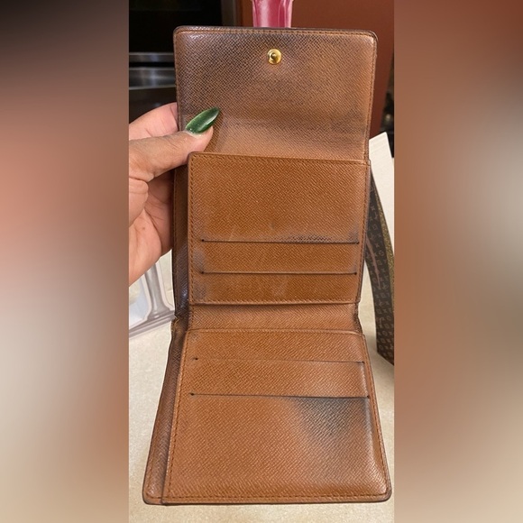 LOUIS VUITTON Monogram Portefeuille Elise Double-Sided Compact Wallet, FUC - Picture 7 of 9